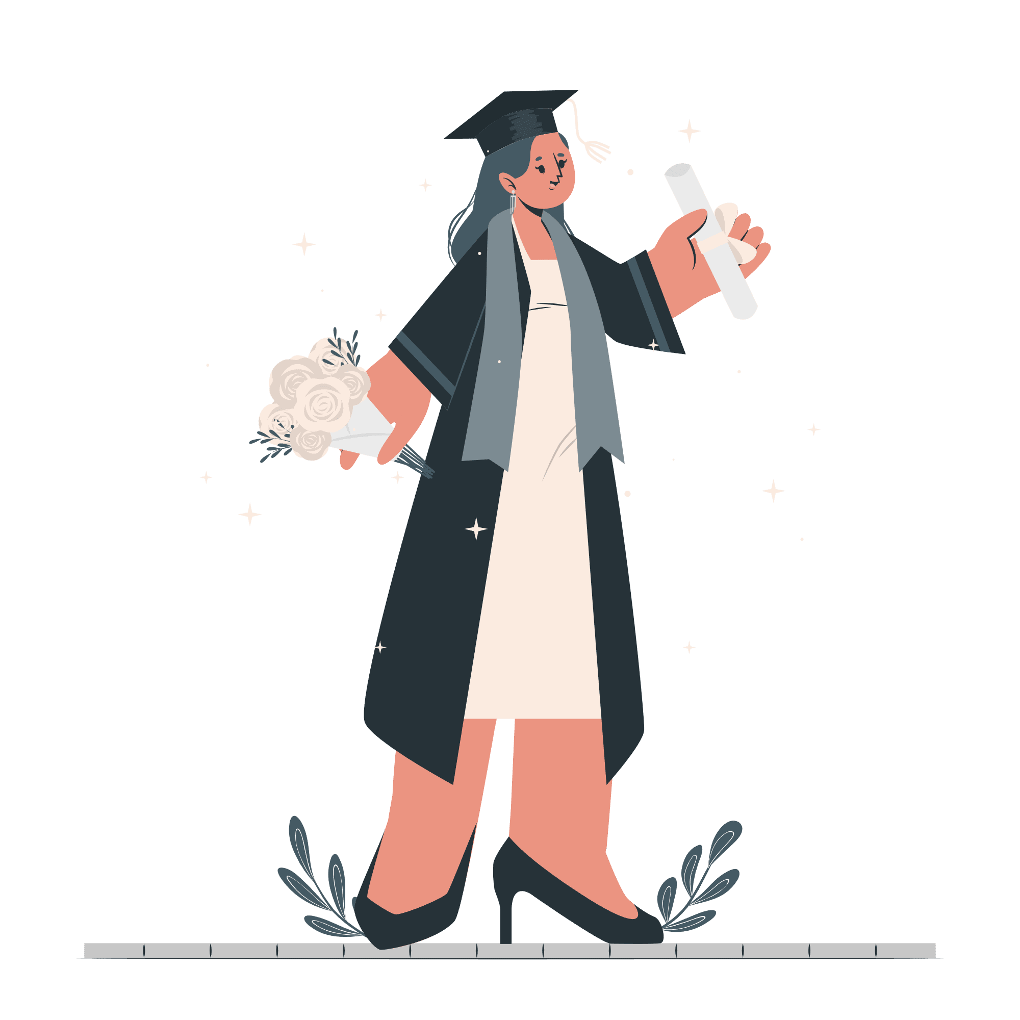 girl on graduation-cuate